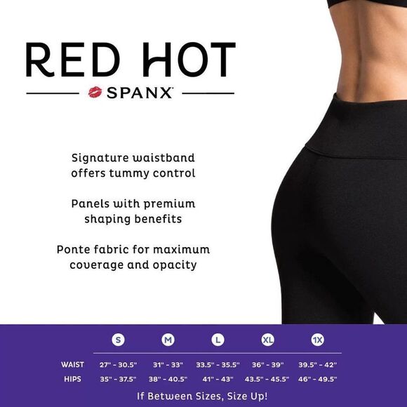 ASSETS Red Hot Label SPANX Marled Stripe Seamless Shaping Leggings Sz Large EUC! - Picture 5 of 7